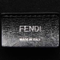 Fendi Black Leather Box Messenger Bag