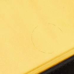 Fendi Yellow Leather Logo Vertical Box Crossbody Bag