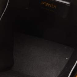 Fendi Yellow Leather Logo Vertical Box Crossbody Bag