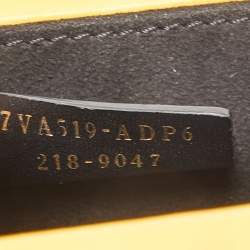 Fendi Yellow Leather Logo Vertical Box Crossbody Bag