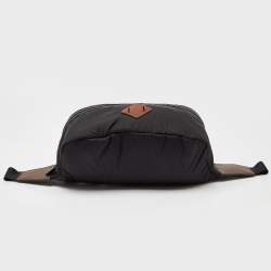 Fendi Black Nylon,Knit Fabric and Leather Mono Eye Bug Backpack