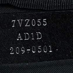 Fendi Black Nylon,Knit Fabric and Leather Mono Eye Bug Backpack
