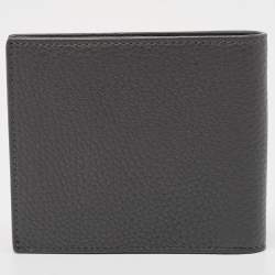 Fendi Grey Leather Roman Bifold Wallet