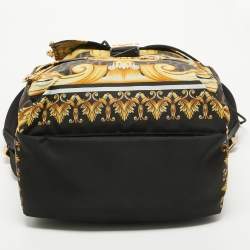 Fendi x Versace Multicolor Printed Barocco Nylon Backpack