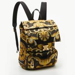 Fendi x Versace Multicolor Printed Barocco Nylon Backpack