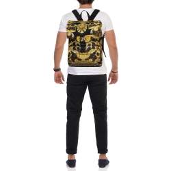 Fendi x Versace Multicolor Printed Barocco Nylon Backpack
