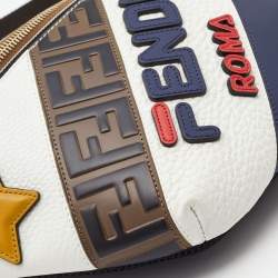 Fendi x Fila White/Multicolor Leather Belt Bag