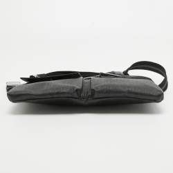 Fendi Black Zucca Coated Canvas Belt Bag