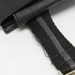 Fendi Black Zucca Coated Canvas Belt Bag