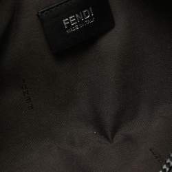Fendi Black Zucca Coated Canvas Belt Bag