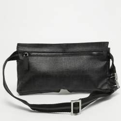 Fendi Black Zucca Coated Canvas Belt Bag