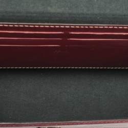 Fendi Burgundy Shadow Leather Soft Trunk Baguette Bag