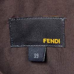 Pre Owned Fendi Brown Cotton Buttoned Up Shirt M