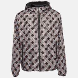 Fendi Multicolor FF Print Synthetic Hooded Jacket XL