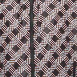 Fendi Multicolor FF Print Synthetic Hooded Jacket XL