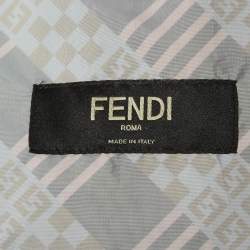 Fendi Multicolor FF Print Synthetic Hooded Jacket XL