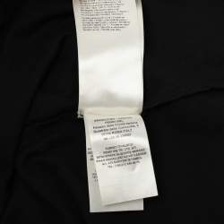 Pre Owned Fendi Black Cotton Monster Eye Patch Detail Crewneck T-Shirt L