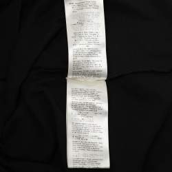 Pre Owned Fendi Black Cotton Monster Eye Patch Detail Crewneck T-Shirt L