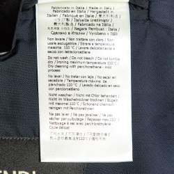 مملوكة مسبقًا Fendi Blue Zucca Print Linen Blend Single Breasted Blazer XXL