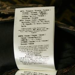 Fendi Brown Zucca Jacquard Cotton Blend Shorts S