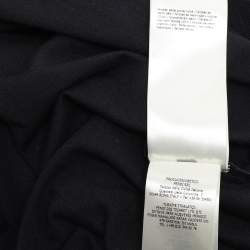 Pre Owned Fendi Navy Blue Cotton Knit Long Sleeve Polo Shirt M