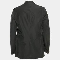 مملوكة مسبقًا Fendi Black Cotton Detachable Pocket Single Breasted Blazer L