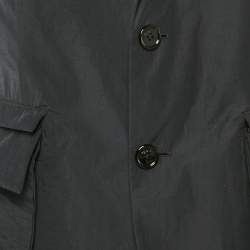 مملوكة مسبقًا Fendi Black Cotton Detachable Pocket Single Breasted Blazer L