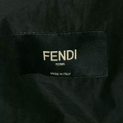 مملوكة مسبقًا Fendi Black Cotton Detachable Pocket Single Breasted Blazer L