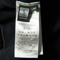 Fendi Black Wool Blend Knit Logo Tape Trimmed Trackpants M