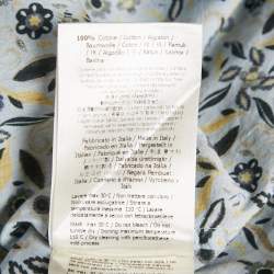 Pre Owned Fendi Blue Floral Print Cotton Button Front Shirt M