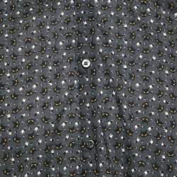 Fendi Charcoal Grey Cat Print Cotton Button Front Shirt L