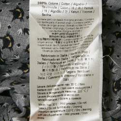 Fendi Charcoal Grey Cat Print Cotton Button Front Shirt L