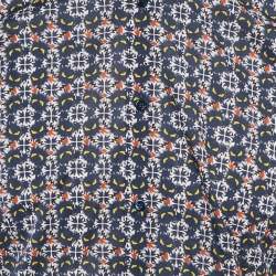 Pre Owned Fendi Blue Monster Print Cotton Long Sleeve Shirt L