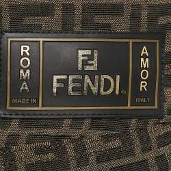 مملوكة مسبقًا Fendi Brown Zucca Jacquard Jeans L Waist 34"