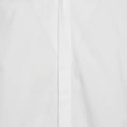 Fendi White FF Print Collar Cotton Long Sleeve Shirt XL