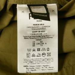 مملوكة مسبقًا Fendi Green Cotton Short Sleeve Shirt M