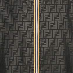 Fendi Black Forever Fendi Synthetic K-Way Reversible Jacket M