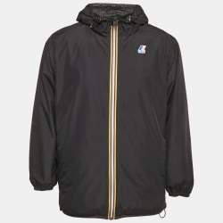 Fendi Black Forever Fendi Synthetic K-Way Reversible Jacket M