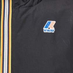 Fendi Black Forever Fendi Synthetic K-Way Reversible Jacket M
