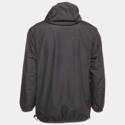 Fendi Black Forever Fendi Synthetic K-Way Reversible Jacket M