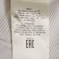 Fendi White FF Print Cotton Knit Hoodie S