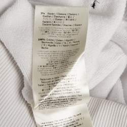 Fendi White FF Print Cotton Knit Hoodie S