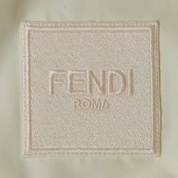 Fendi White Zucca Print Nylon Reversible Windbreaker Jacket XS