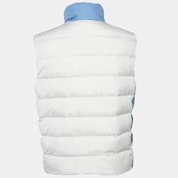Fendi Multicolor Printed Synthetic Logo Mania Puffer Vest L