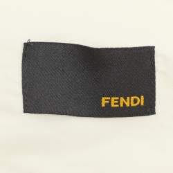 Fendi Cream FF Pattern Cotton Long Sleeve Shirt XS