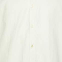 Fendi Cream FF Pattern Cotton Long Sleeve Shirt XS