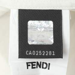 Fendi Cream FF Pattern Cotton Long Sleeve Shirt XS