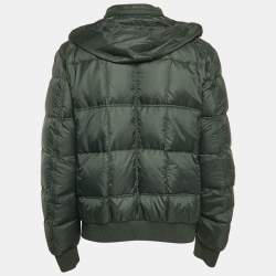 Fendi Green Nylon Zip-Up Puffer Jacket XXXL