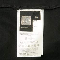 Fendi Black FF Applique Jersey T-Shirt XL