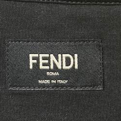 Fendi Black FF Applique Jersey T-Shirt XL